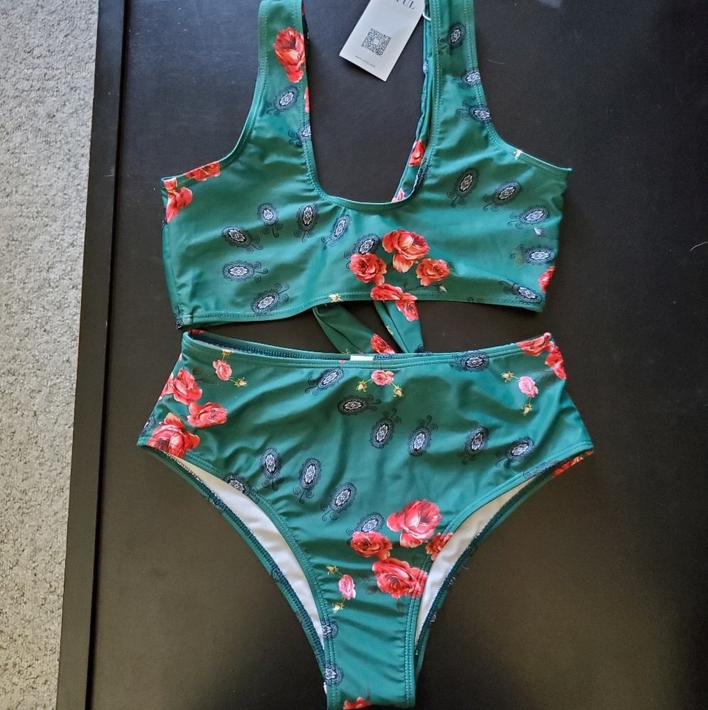 Zaful Two Piece High Wasted Bathing Suit